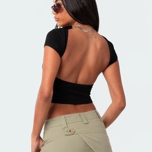 Edikted Bambi backless crop top